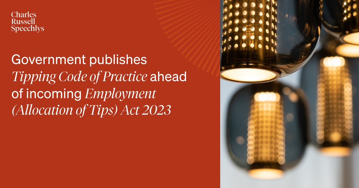 Last week, the UK government published its response to the statutory Code of Practice consultation alongside an updated final draft. Michael Powner writes about the six main areas covered by the Code. Read more: crs.law/IJyI50RtHLs #CodeofPractice #EmploymentLaw #Employment