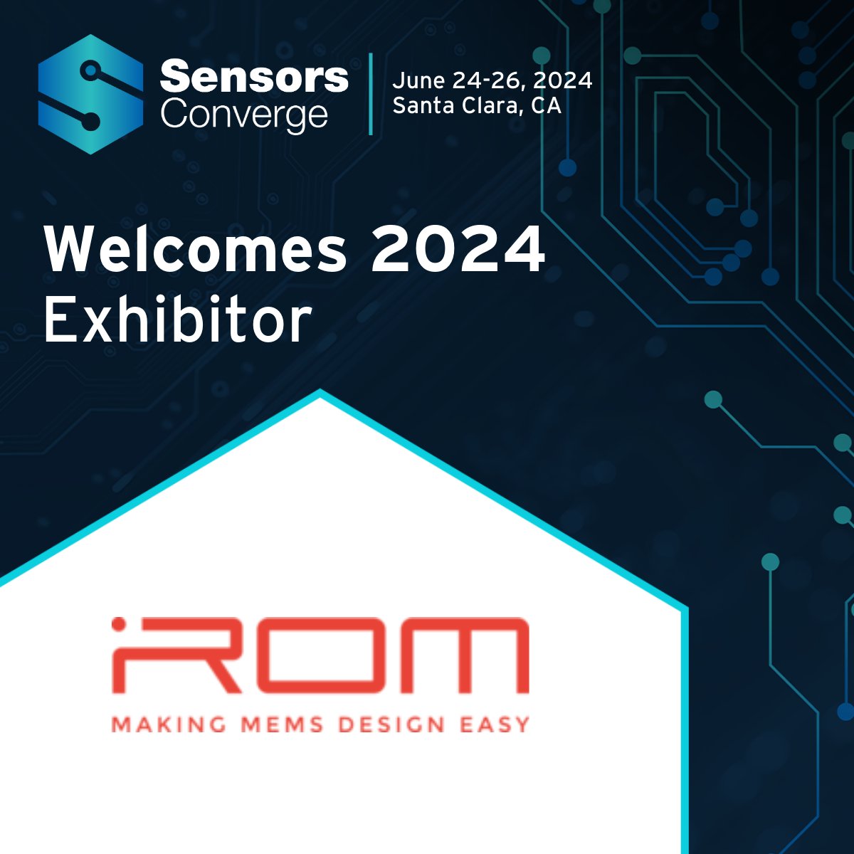 Welcome i-ROM to #SensorsConverge! i-ROM makes MEMS design easy. i-ROM MODELBUILDER is for everyone who wants to bring MEMS to full commercialization in the shortest possible time. Learn more: i-rom.de/en/ Register: June 24-26 in Santa Clara sensorsconverge.com/sensorsconverg…