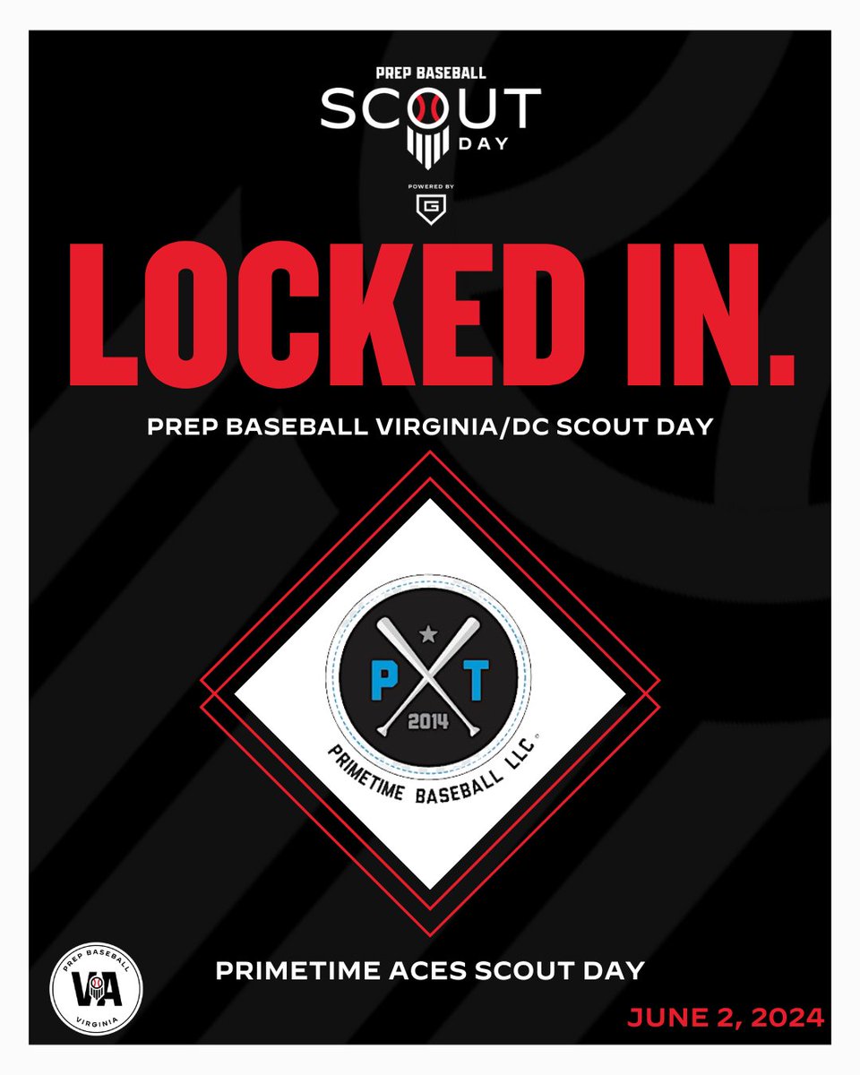 🚨Scout Day Announcement: PrimeTime Aces🚨 Our next #VAScoutDay of the summer will be June 2 with @PrimeTimeBSBLL PrimeTime players, register for the Scout Day ASAP👉 loom.ly/lG7ZlDA Want your program to have a Scout Day? Contact us