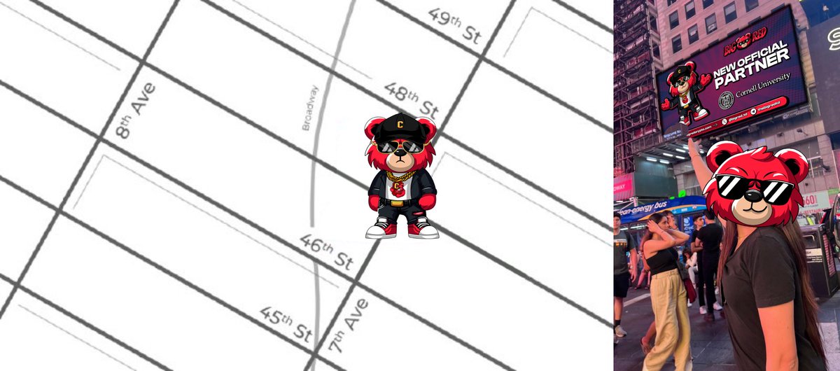 🚶‍♂️🏙️ Starting Tomorrow, #BigRed takes on the Big Apple! Here’s a tip: Go to Duffy Square, eye the Pelé store, and then look up! 🔍👀 You're not seeing things—that's Big Red lighting up your world! #SeeTheLight #TimesSquareTakeover 🚀 $TD #AVAX #MEMECOINRUSH