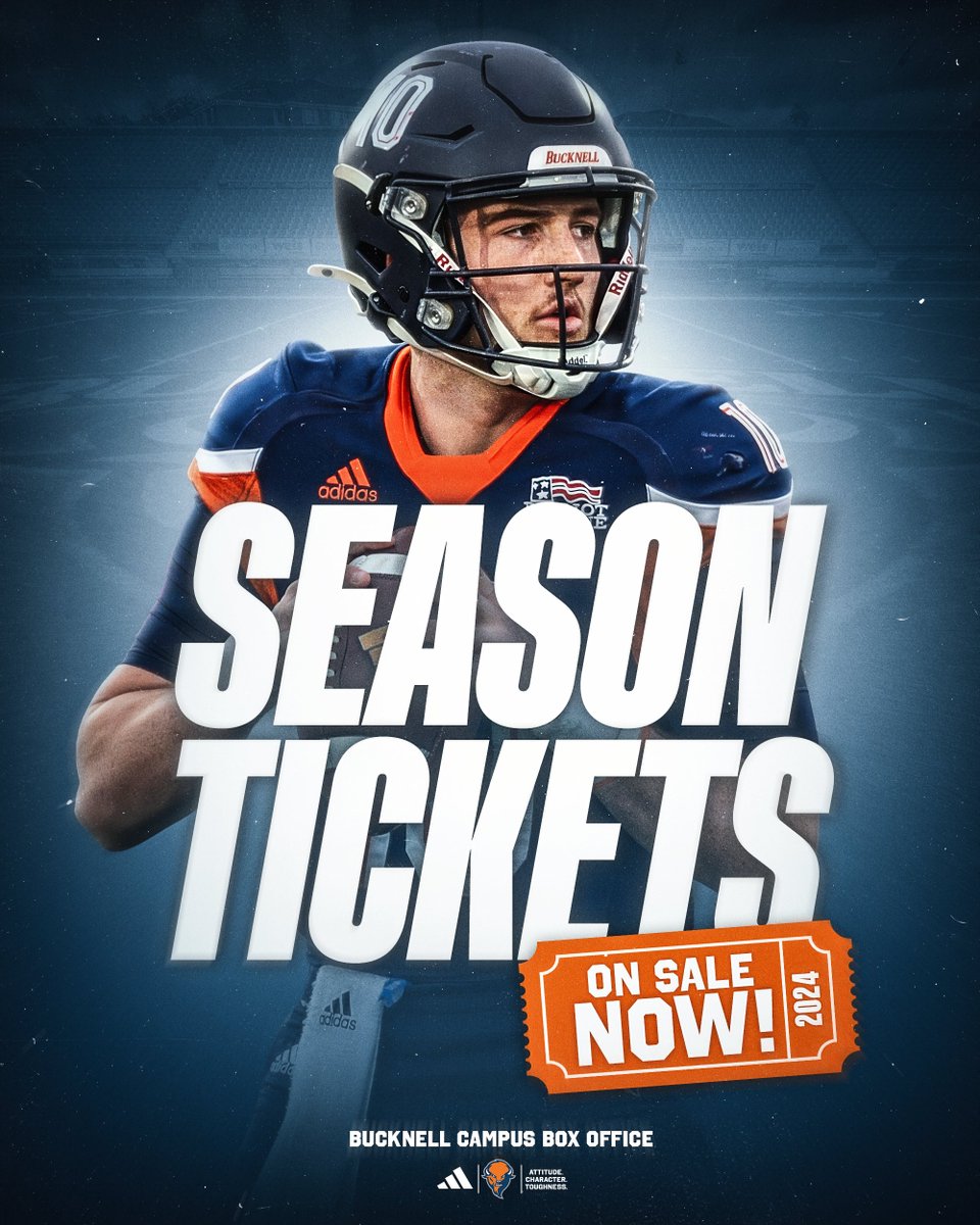 Season tickets for the 2024 campaign are on sale NOW! 🚨 Don't miss out, visit the Bucknell Campus Box Office to purchase! 🦬 🎟️: tinyurl.com/mrnuytnn 📰: tinyurl.com/2uvc7cue #ACT | #rayBucknell