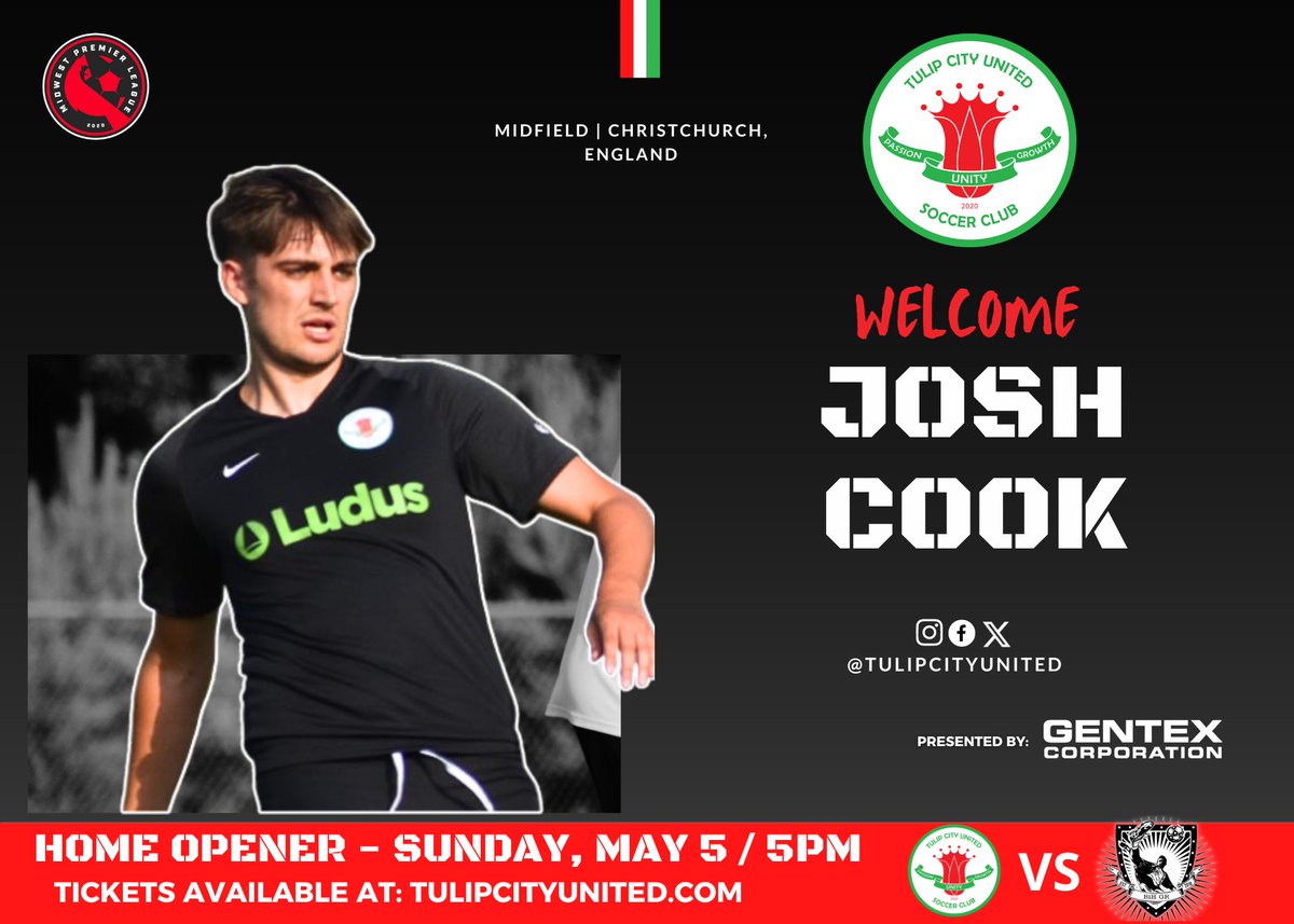 TCUnitedSC's tweet photo. 🚨PLAYER ANNOUNCEMENT🚨

TCU welcomes back Josh Cook to our 2024 roster! 🏴󠁧󠁢󠁥󠁮󠁧󠁿Josh is a midfielder from Christchurch, England playing at Davenport University returning for his 2nd season! Welcome back Josh! #UnitedWeStand 🌷⚽️ https://t.co/vPo31x4gCI