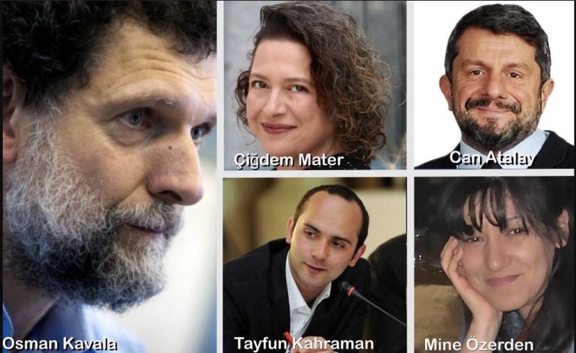 #GeziDavası sanıkları Osman Kavala, Can Atalay, Çiğdem Mater, Mine Özerden ve Tayfun Kahraman derhal serbest bırakılsın.' #GeziTutsaklarınaÖzgürlük