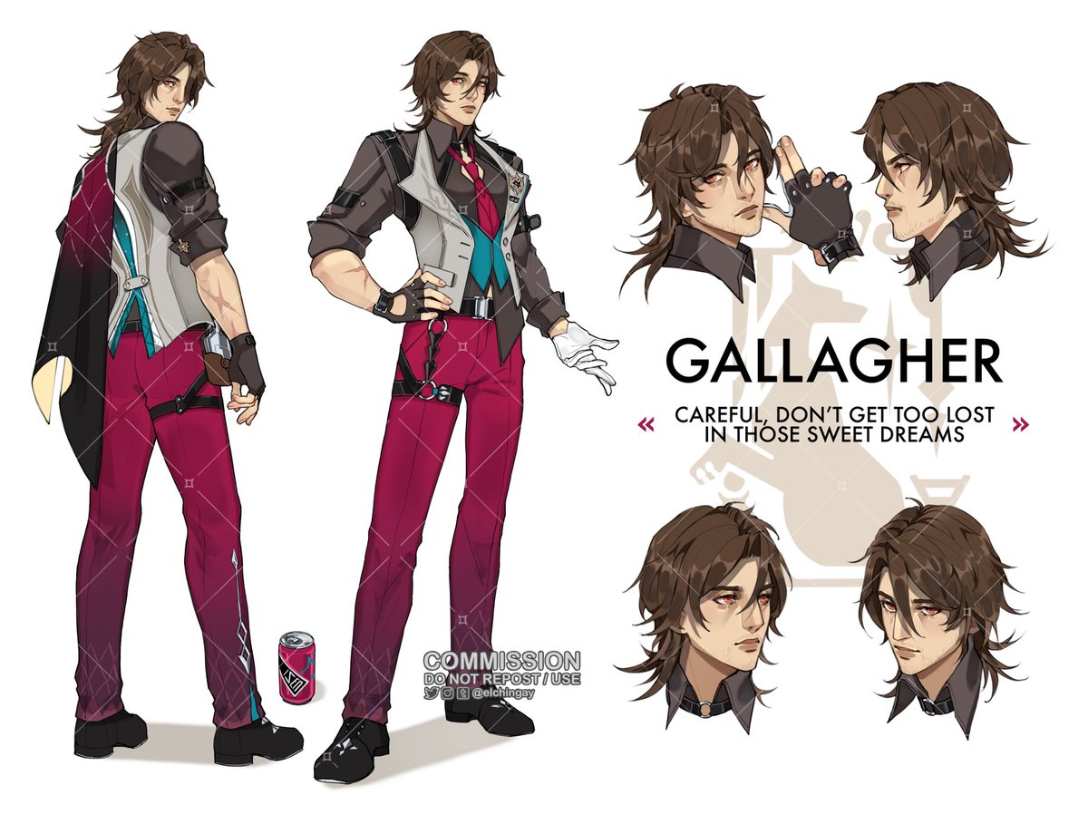 Gallagher character sheet comm✨ #gallagher #hsr
