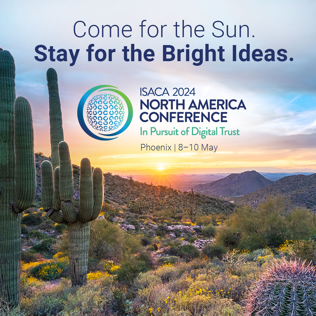 We're so excited to see you in Phoenix for #ISACACon. 🌵 You still have time to register for the virtual experience, but hurry! Virtual registration closes at 5:00 PM CT on Friday, 3 May. ⌛ Don’t miss out! bit.ly/3UFDuyR