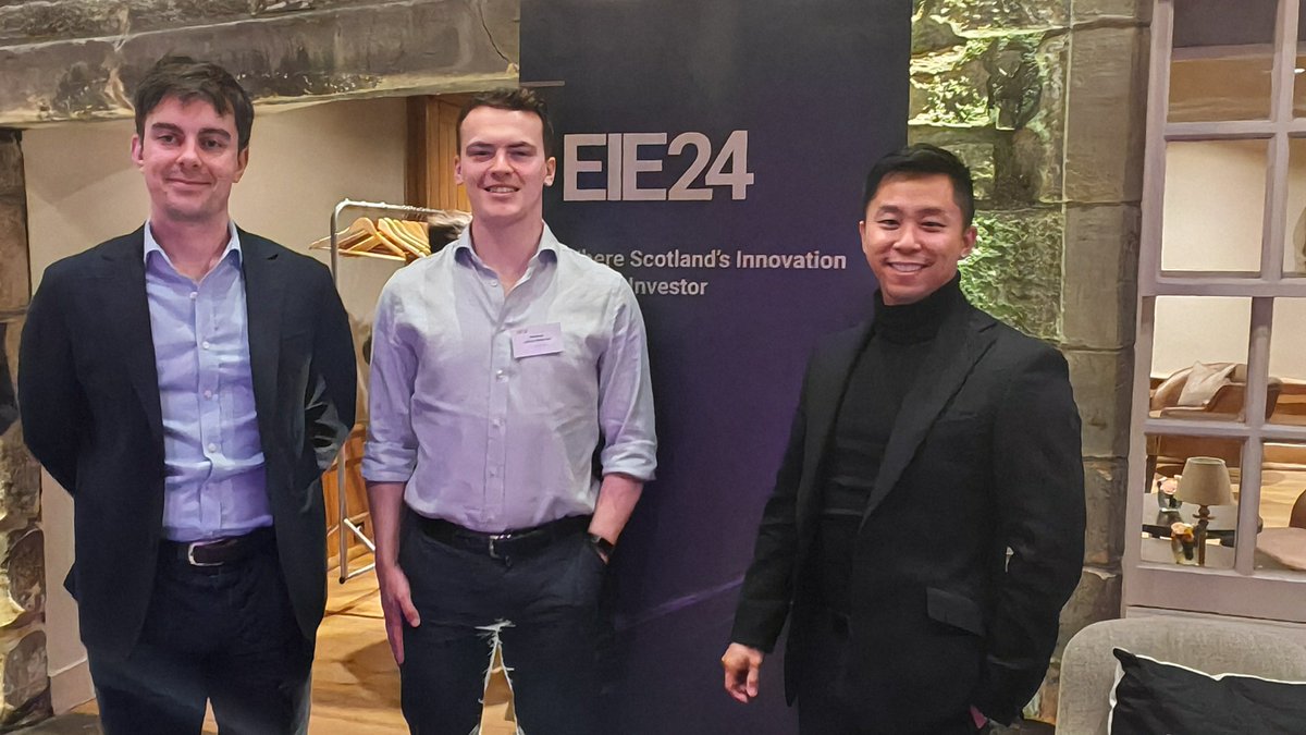 @lifearc1 Ventures fast movers Jon Nash Matt Lulham-Robinson & Ken Ho off to Edinburgh last night for @EIE_Invest #EIE24 investor evening at Scotland’s tech showcase event. Special thanks to Andrea Taylor & Susan Bodie of @EdinInnovations for great welcome & introductions