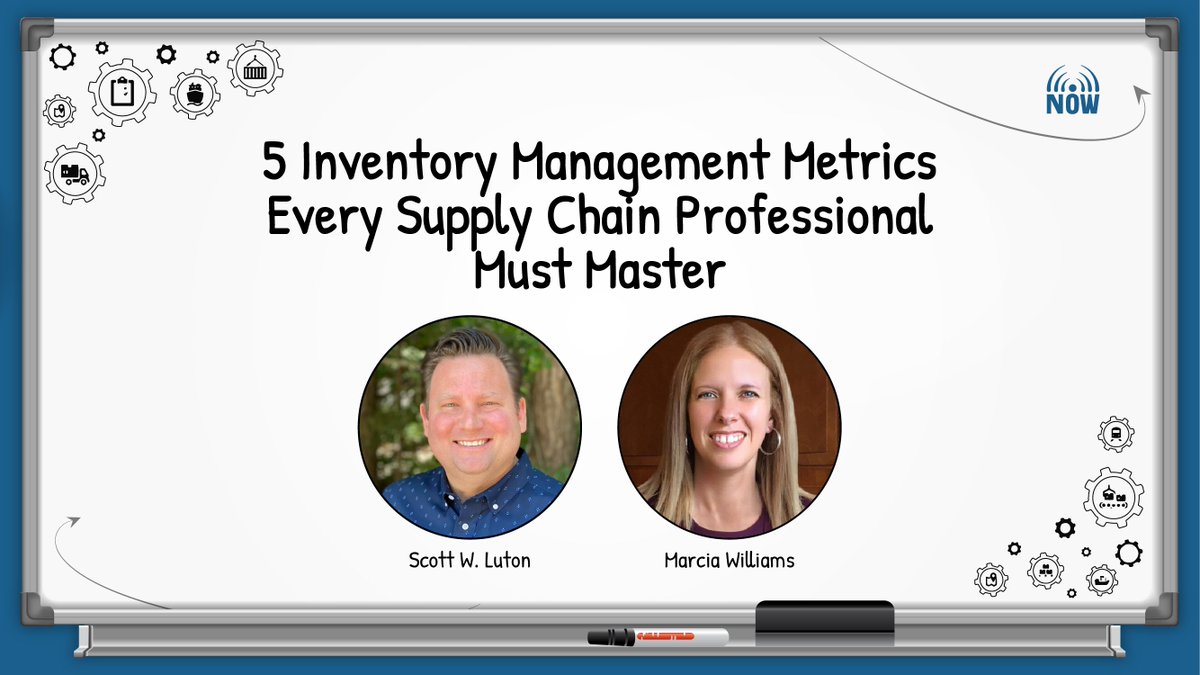 🚀 This week's Whiteboard Wisdom episode is out now! Join supply chain expert Marcia Williams & host @ScottWLuton as they explore key inventory #managementmetrics. Tune in for insights on balancing supply & demand, minimizing costs, and more! Watch now: youtu.be/M3q69NsoaD4