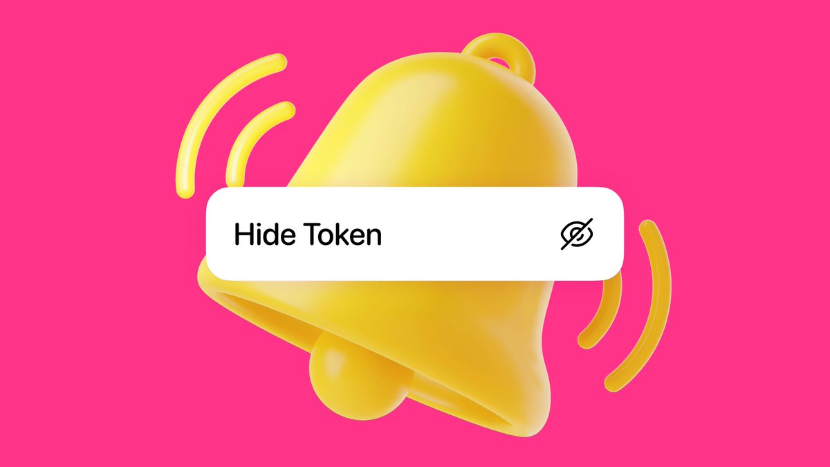 Less than a week after shipping token notifications, we're back with some HUGE improvements 👀 🚫 Muting notifs from hidden wallets 🔕 Hidden tokens won't triggering notifications 🧮 Smarter rules about price movement amount to trigger a notif: higher % for lower FDV tokens