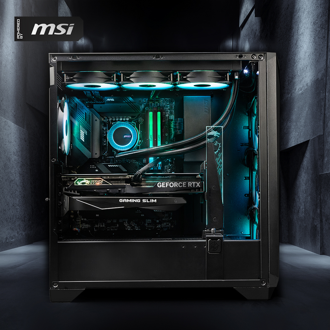 Full #PoweredbyMSI PC build featuring our MPG GUNGNIR 300R AIRFLOW chassis! 🤩

Specs: 🛠️
Intel® Core™ i5 processor 14400
MAG B760 TOMAHAWK WIFI
GeForce RTX 4070 SUPER GAMING X SLIM 12G
MAG CORELIQUID E360
MAG A850GL PCIE5

#MSI #MSIGaming #Desktop #PC #Gaming