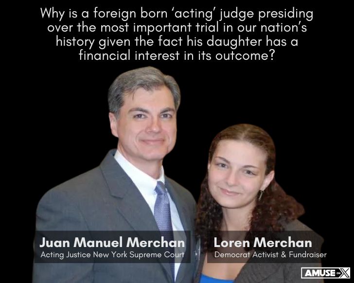 QUESTION: Why is a foreign born ‘acting’ judge presiding over the most important trial in our nation’s history given the fact his daughter has a financial interest in its outcome? @DonaldJTrumpJr @EricTrump twitter.com/amuse/status/1…