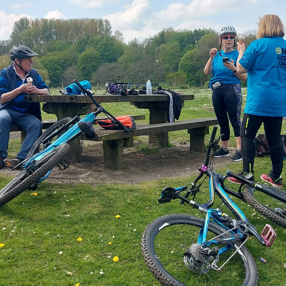 Great, sunny afternoons ride with our over 40's group. Even time for a well deserved ice cream half way through a quite hilly route.
@TNLComFund @BritishCycling  @BoltonCVS  #cycleandstride @BeeNetwork  #placestoride  #onelesscar