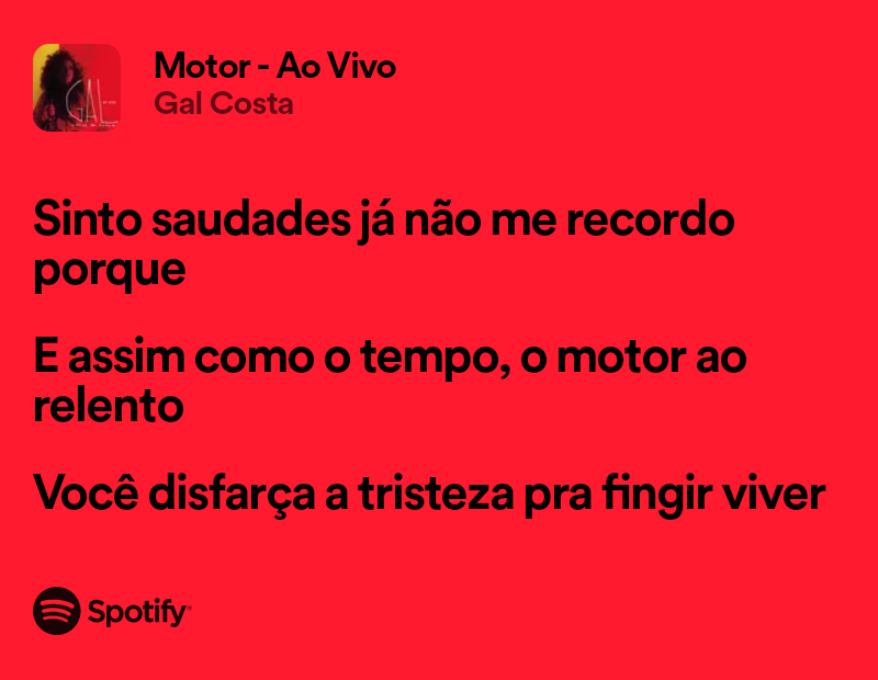 a gal costa jogou a ultima pá de terra com esse verso