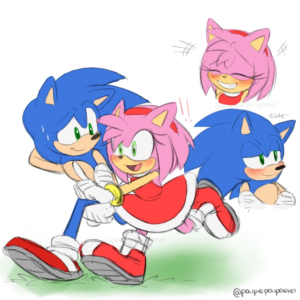 They're so damn cute UGHHH
#Sonamy #SonicTheHedeghog #Amyrose