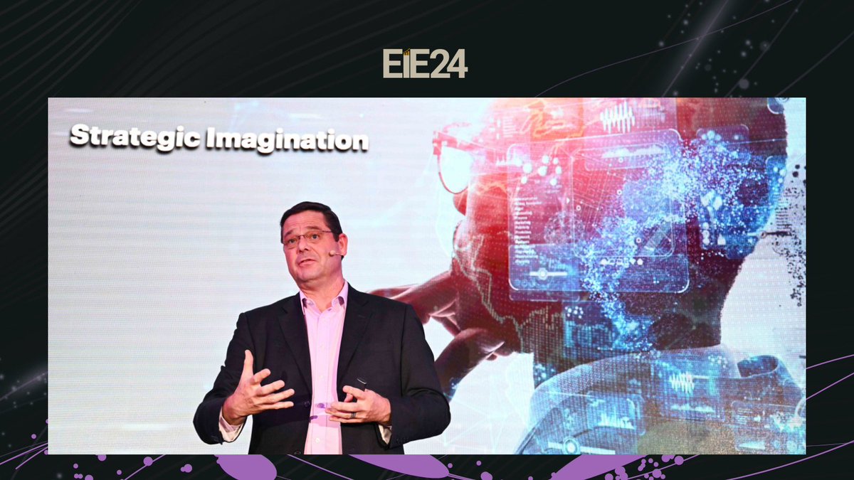 “Real Innovation in the 2020s is not merely about innovative new products, services, or channels to market, but rather the ability to change your business model itself.” - Graeme Codrington 💭🎤 @FuturistGraeme delivering the final keynote at our Showcase Day! 🌟 #EIE24