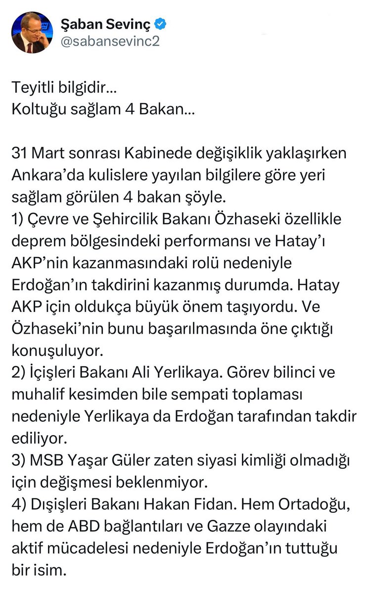 Şaban Sevinç durum analizinde bulunmuş, AK Parti seçmeni için iyi, Chp sözcüsü olarak kendilerindeki etkiyi merak ediyoruz.:)) ———- İsmail Saymaz Cem Gariboğlu Taksim Özlem Gürses #1MAYIS