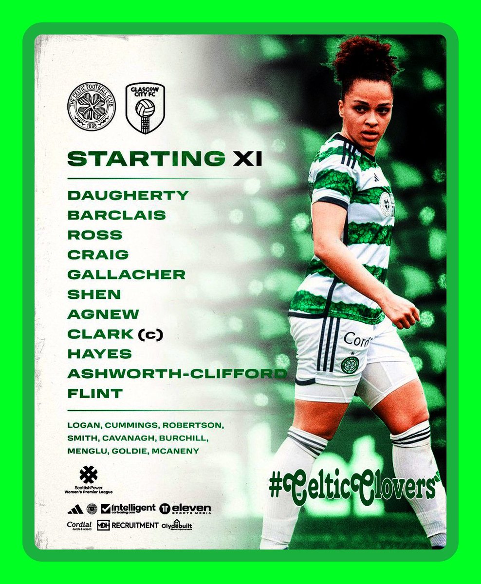 Your Celtic team news for this evening's match 📋⤵️

#CELCIT | #SWPL | #COYGIG🍀
#CelticClovers fb group HH 🍀🍀