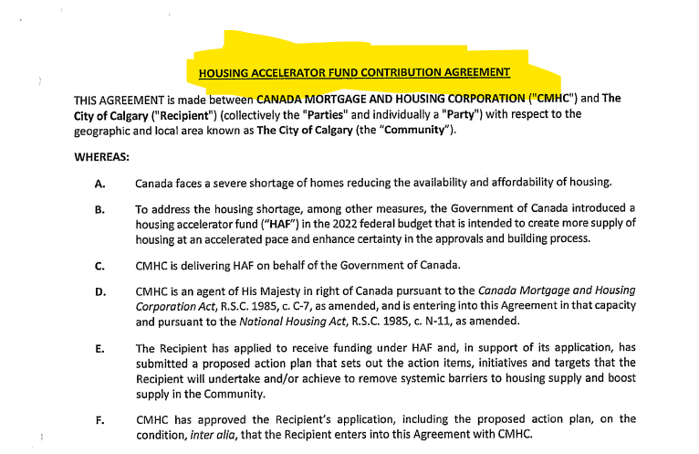 Copy of: The Housing Accelerator Agreement with the Federal Government 

Link: 👉 calgary.ca/content/dam/ww…

#yyccc