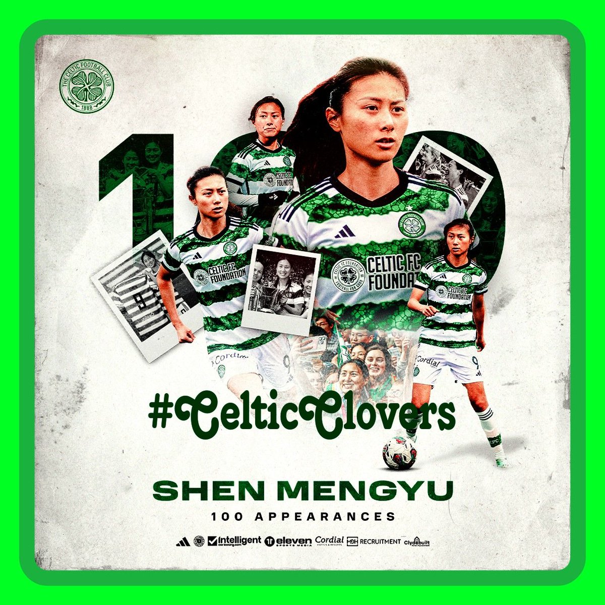 Another players joins the 💯 club 🙌

Congratulations to @shen_mengyu, who is set to make her 100th appearance for the club after taking her place in the starting XI this evening 👏

#CELCIT | #SWPL | #COYGIG | #CelticClovers fb group 🍀🍀