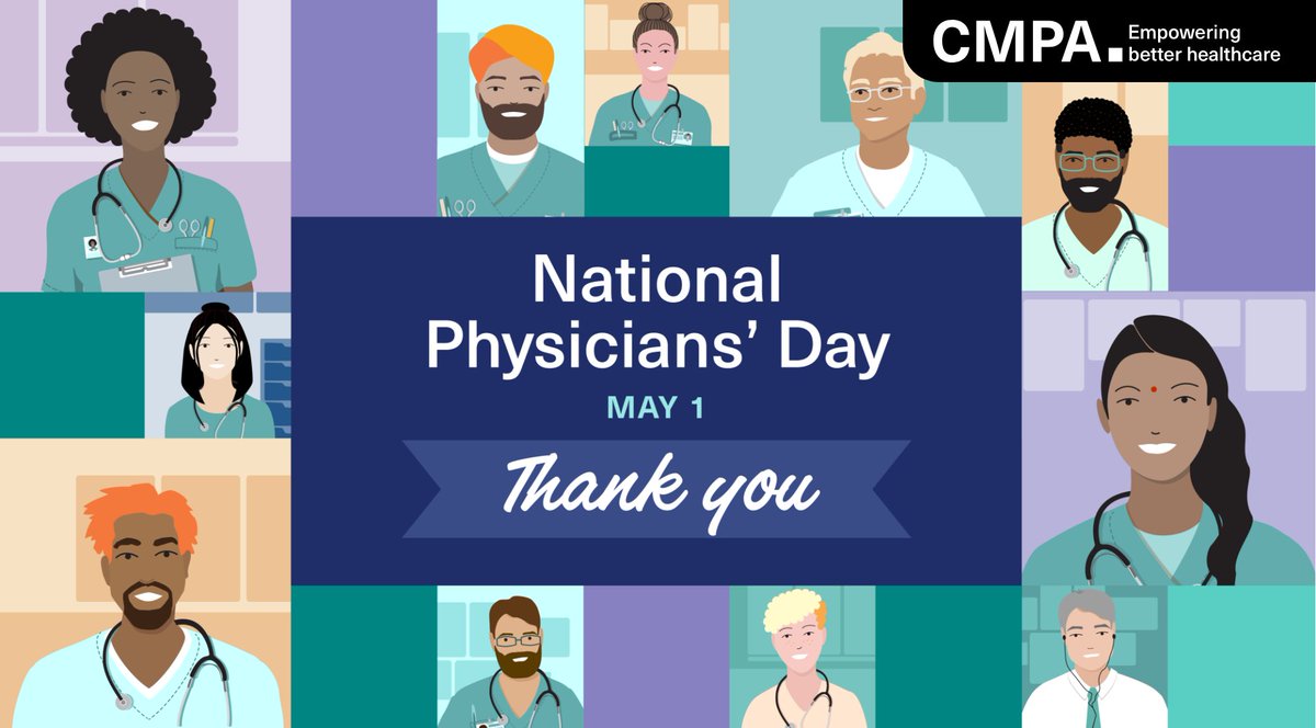 On this #NationalPhysiciansDay, I’m truly inspired by the outpouring of appreciation for physicians. It is a privilege to support physician colleagues through the work of the @CMPAmembers. To Canada’s physicians and CMPA members: Thank you for everything you do. #DoctorsDay
