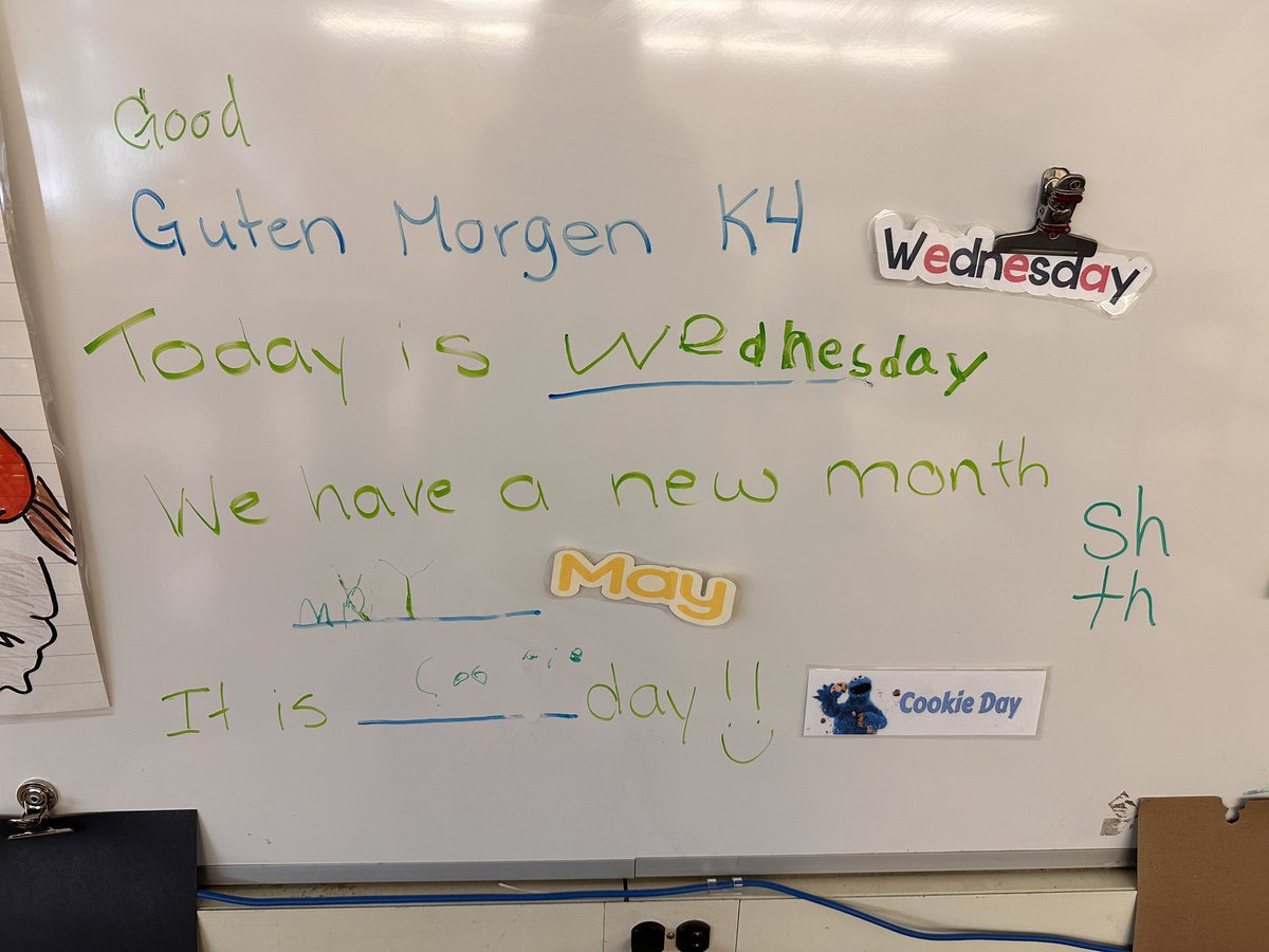 A little confused what the new words were instead of “Good morning” 
Our code word today 🍪