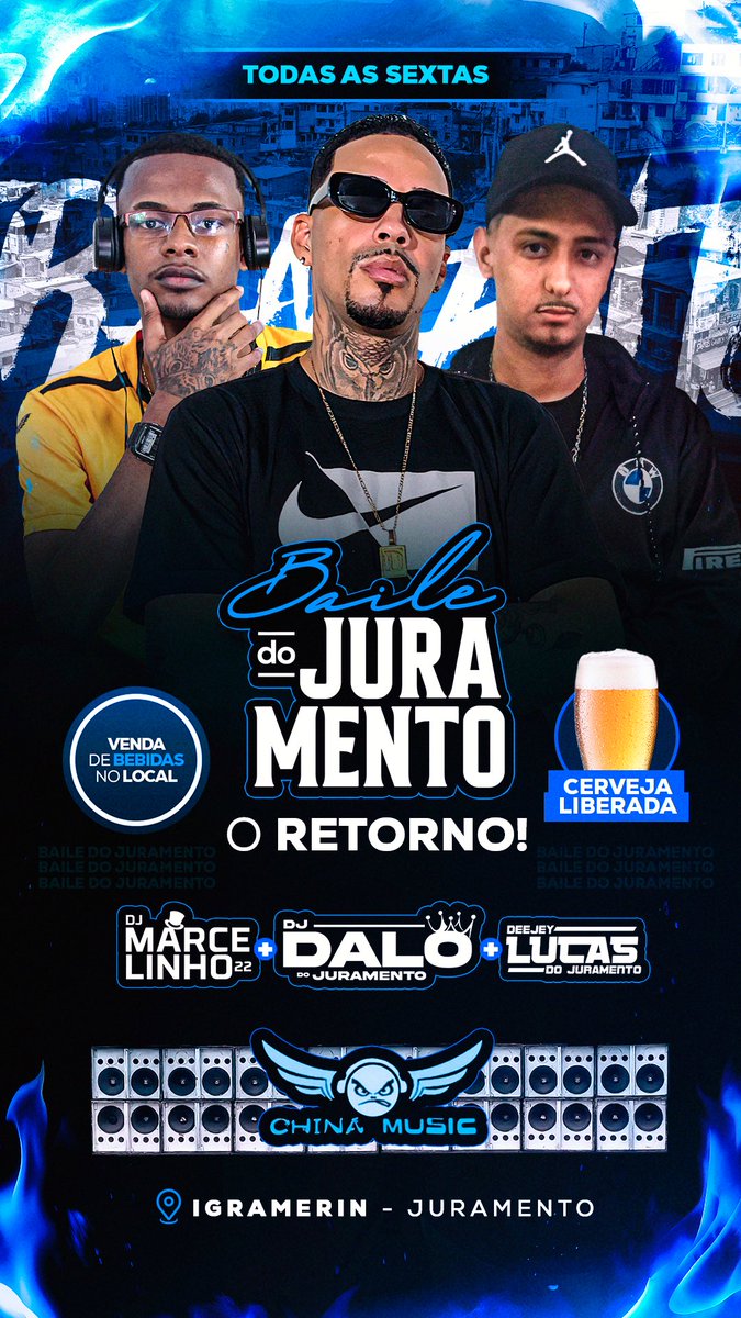 Nós tá de volta todas sexta baile do juramento equipe China music completa
