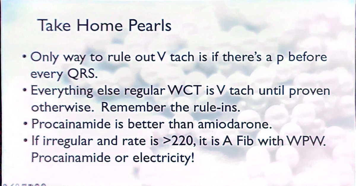 Wide Complex Tachycardias by @AlamoCityEM's @DocWillisMD at #AAEM24: 😱Dont let the awake VTach patient scare you! 🫀Rule out VT by looking for a p before every QRS 👇🏽Check out the ways to Rule In VT Below #FOAMed #FOAMcc @aaeminfo @AAEMRSA @srrezaie @DrChrisER @amalmattu