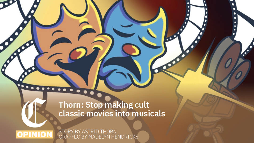 CSUCollegian's tweet image. I know what you are thinking: There is no better way for a movie to be remade than turning it into a musical. But more often than not, these new songs bring nothing to the plot.

collegian.com/articles/opini…

Graphic by Madelyn Hendricks

#csucollegian #cultclassic #musicals