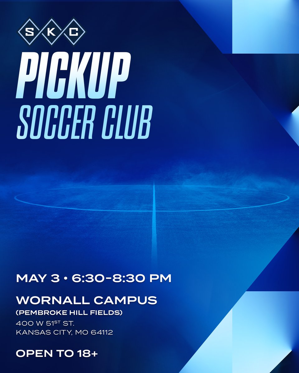 Kick it with us this Friday! We'll have free pickup ⚽️, ticket giveaways 🎟️, @DrinkBODYARMOR and more! 📍 Pembroke Hill Wornall Campus 🗓️ Friday • 6:30-8:30PM Open to 18+ | RSVP ⬇️ sportingkc.formstack.com/forms/5_3_pick…