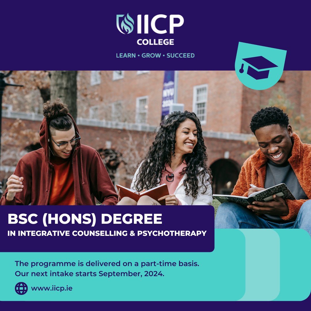 Our four year BSc (Hons) Degree in Integrative Counselling and Psychotherapy is now open for applications for the September intake. For more information 👉 link in profile #learning #therapycourse #counsellingtraining #counsellingandpsychotherapycourse