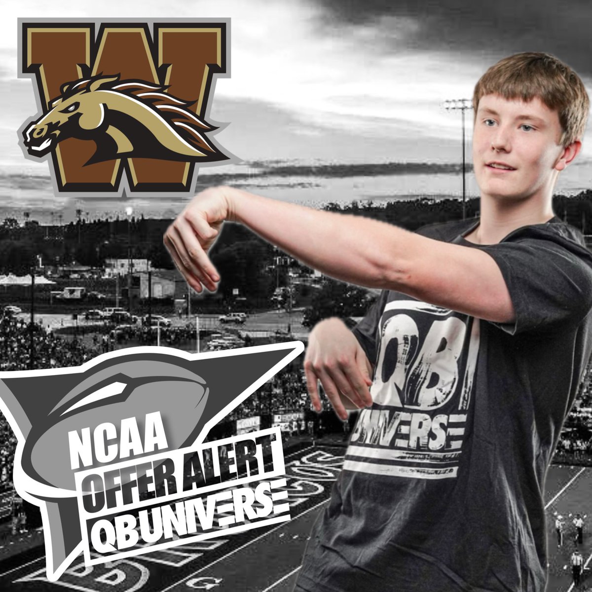 2026 QB and @qbuselect member @JohnnyOB20 has received an offer from Western Michigan