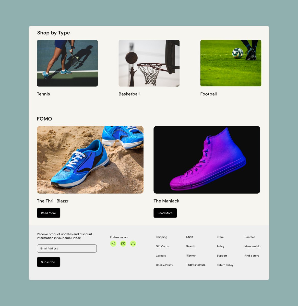 | Landing Page Design |

Project Name: StudBoy

Purpose: An e-commerce company that focuses on selling next-generation style footwear for all age groups, genders & different types of categories.

Domain Details : B2C | Footwear | Fitness |
#uidesign #uxdesign #usercentreddesign