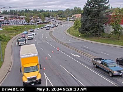 9:47 #MapleRidge 
Through traffic on Maple Meadows Way eastbound (as it becomes Dewdney Trunk Road) is blocked. 
A crash on Lougheed / #BCHwy7 at Maple Meadows/Dewdney Trunk has Lougheed down to one lane each way. @DriveBC