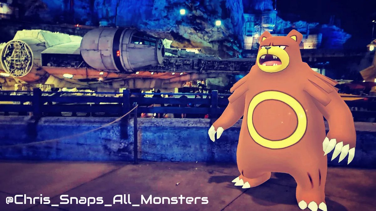 'Wait A Minute! You're Not Chewie!' (📸 Date: 11/30/2023)

#Ursaring, #Pokemon #217, finding itself in #AGalaxyFarFarAway and right next to the #MilleniumFalcon!

QUESTION OF THE DAY: Who is your favorite #Bear Pokémon?

#AROfTheDay #GalaxysEdge #GOSnapshot #NianticAR #StarWars