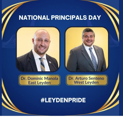 Dr. Manola and Dr. Senteno - two amazing principals who Educate, Enrich and Empower our students, staff and community.  Thank you for all you do!
#leydenpride