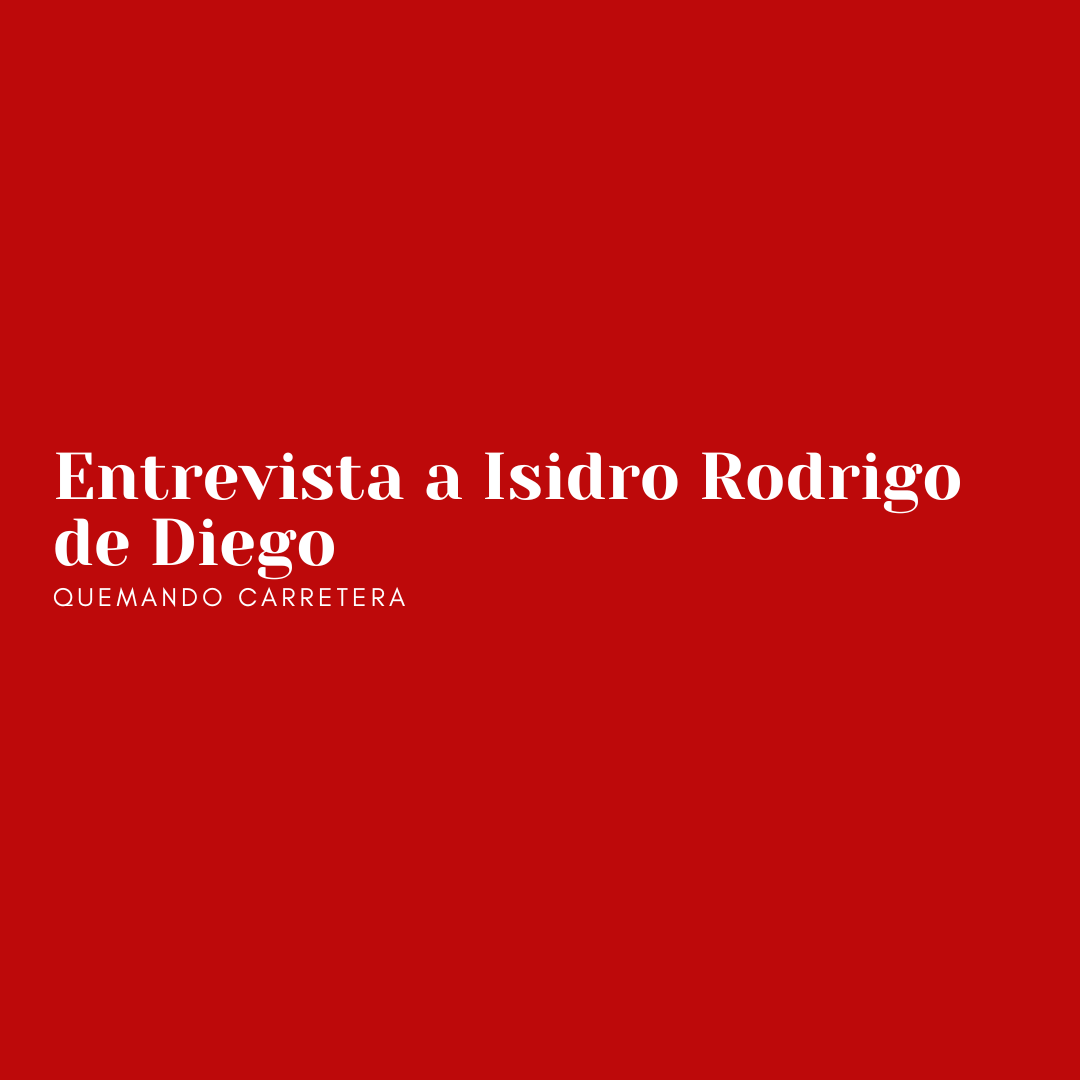 🌟ENTREVISTA a nuestro ganador del certamen Quemando carretera: ¡Isidro Rodrigo de Diego @isidrorodrigo en Altavoz Cultural!:altavozcultural.com/2024/05/01/que…