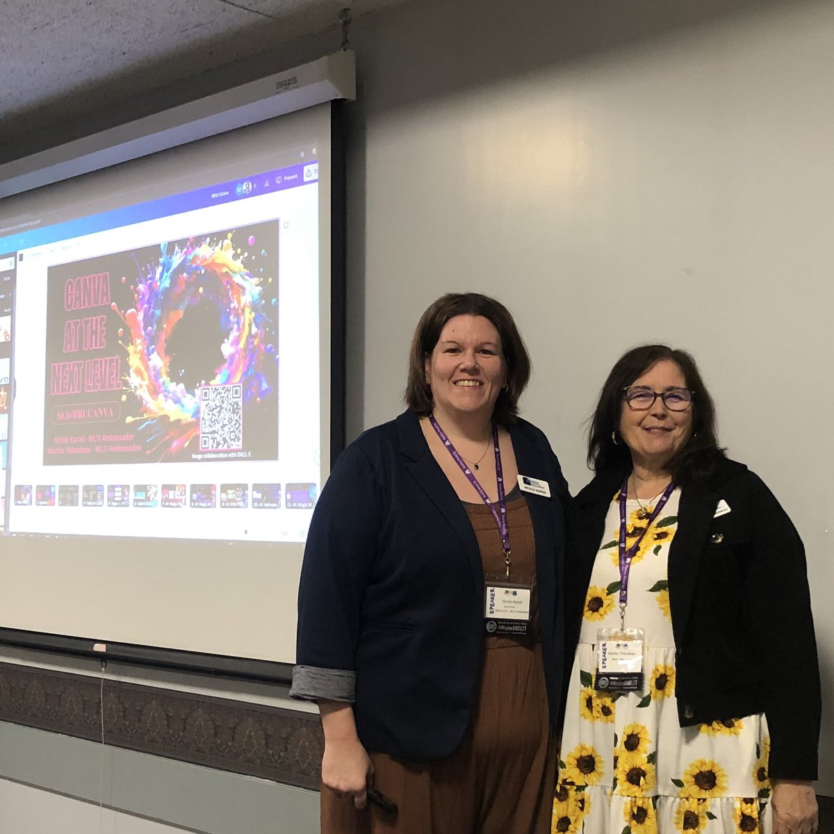 Jon Graham (@mistergraham4) on Twitter photo MLTI Ambassadors Nicole Karod and Martha Thibodeau getting ready to present on <a href="/canva/">Canva</a> to a packed room of librarians at Reading Round Up!
<a href="/mainedoeltt/">Learning Through Technology at Maine DOE</a>
<a href="/mdoenews/">ME Dept of Education</a> MLTI Ambassadors Nicole Karod and Martha Thibodeau getting ready to present on <a href="/canva/">Canva</a> to a packed room of librarians at Reading Round Up!
<a href="/mainedoeltt/">Learning Through Technology at Maine DOE</a>
<a href="/mdoenews/">ME Dept of Education</a>