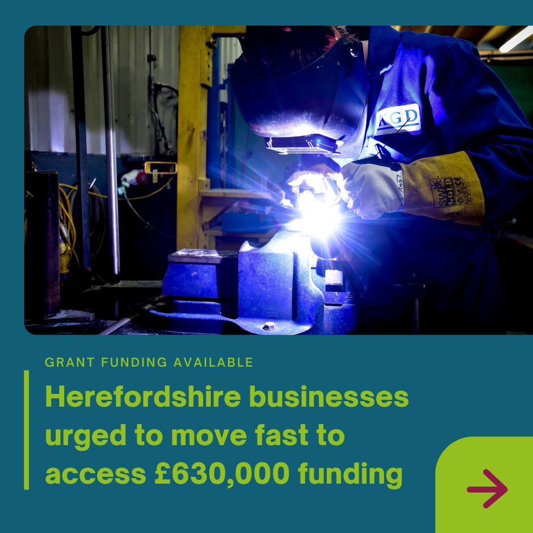 Grants up to £35,000 available for Herefordshire businesses! Don't miss out. Apply before the May 12 deadline. ⌛ Full details and eligibility criteria 👉 bit.ly/4bkLIlw