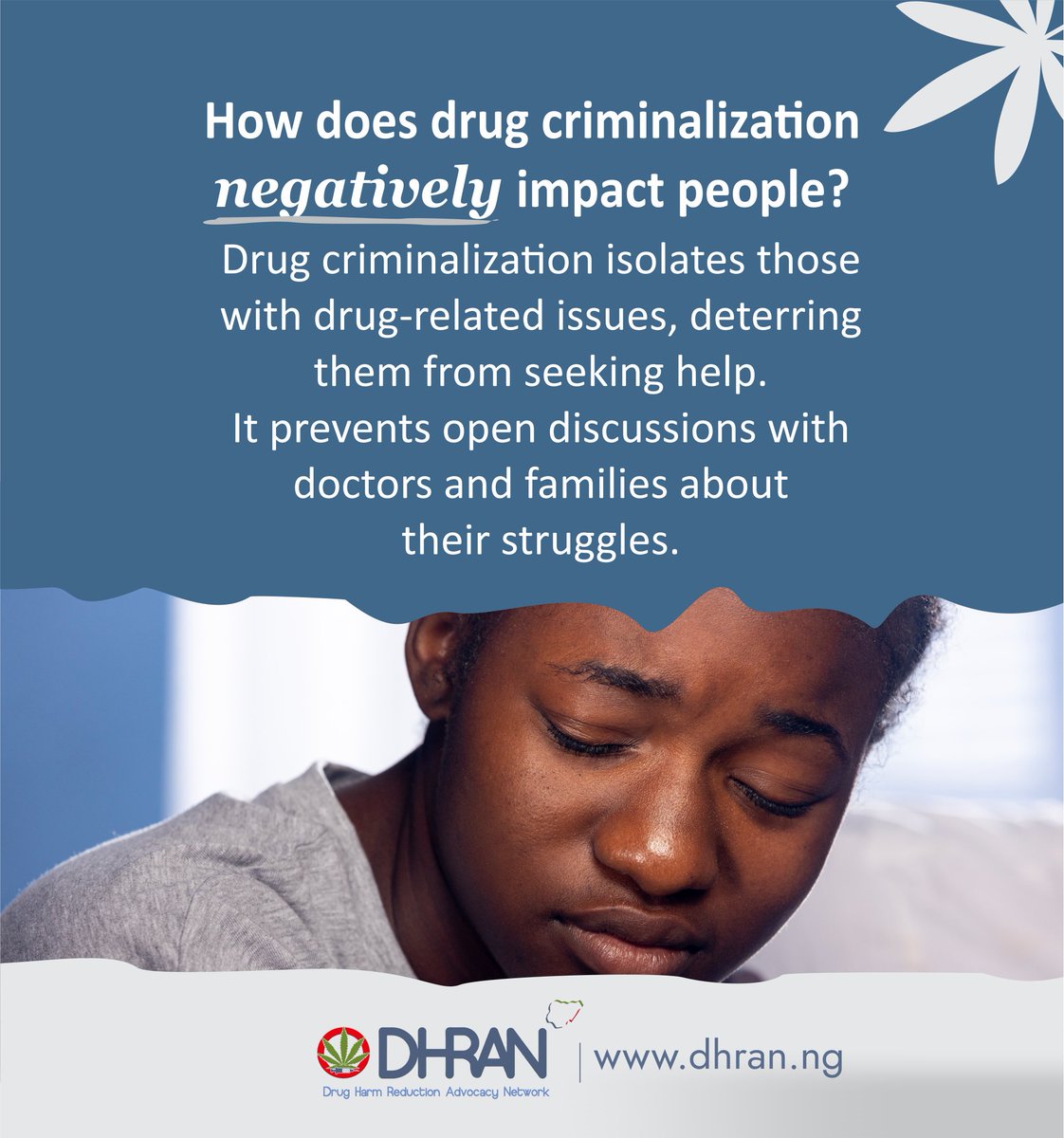 The criminalization of drug use has numerous negative effects, especially on those who are already dealing with drug-related challenges. 
#DrugUse #DrugCriminalization #Nigeria #DHRAn #DrugUser