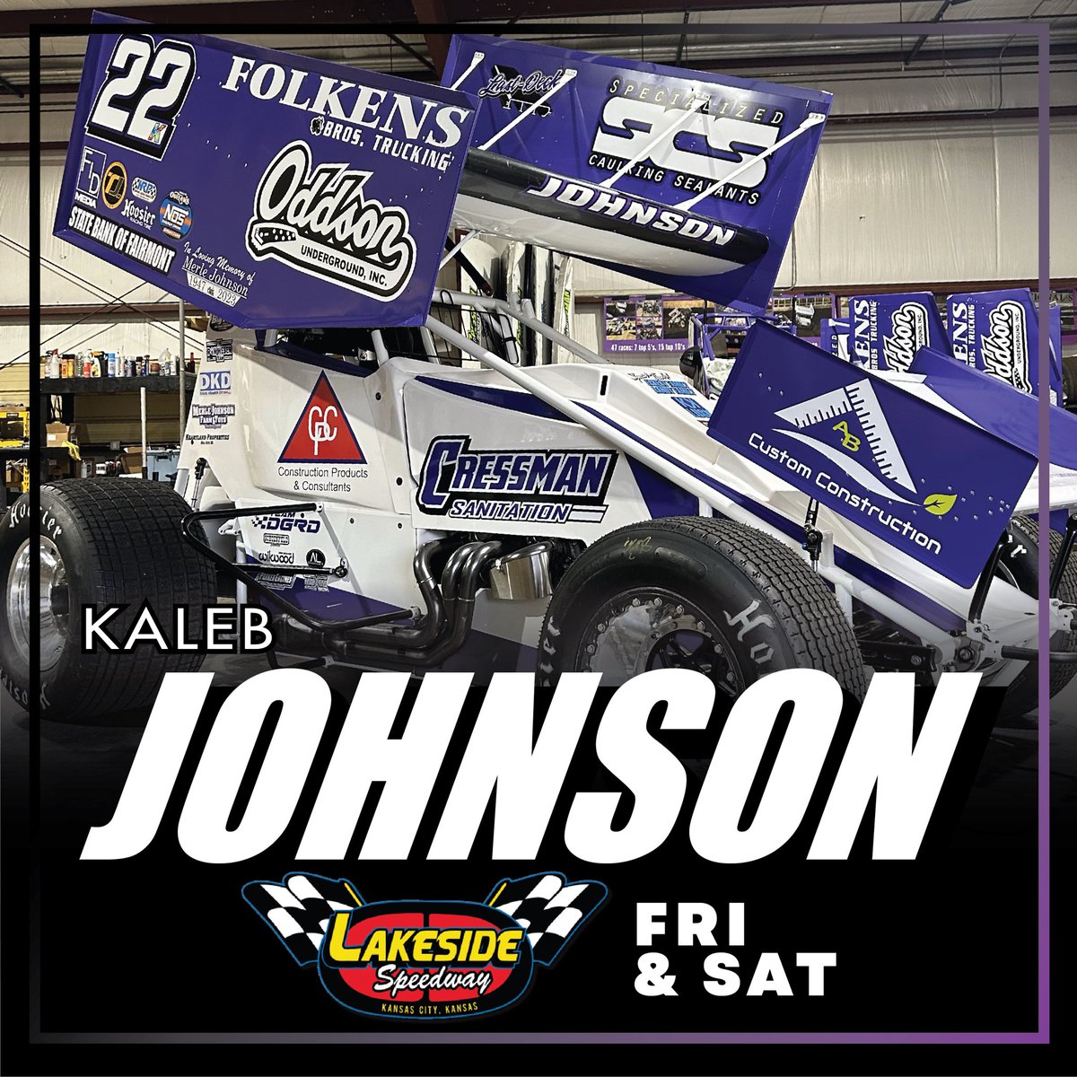 A @HighLimitRacing doubleheader at @Lakeside_Spdwy is up next for @Kaleb___Johnson! #TeamILP