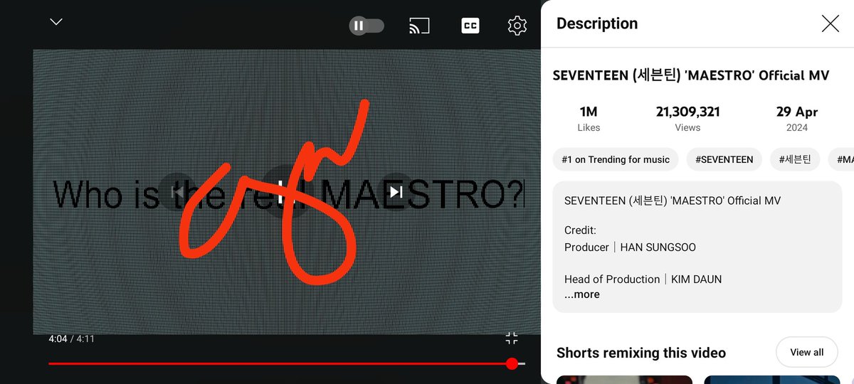 [DON'T BREAK THE CHAINS] I dare you to stream SEVENTEEN 'MAESTRO' Official MV!! 🔗 youtu.be/ThI0pBAbFnk?si… Lets aim #17_IS_RIGHT_HERE be successful comeback #SEVENTEEN #MAESTRO @pledis_17 @sebong_hana17 @joshuu_wa @yjhxyz17 @itzcayii @gam3rwboi