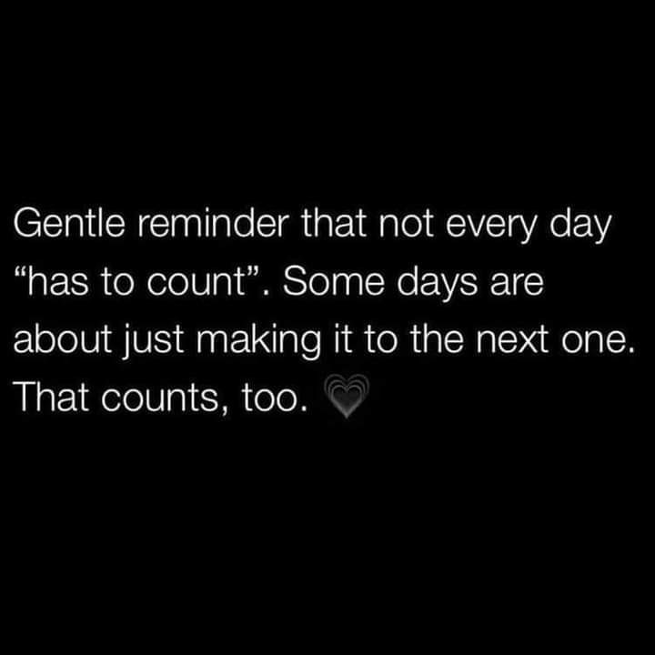 Don't forget to be kind to yourself as well as others.