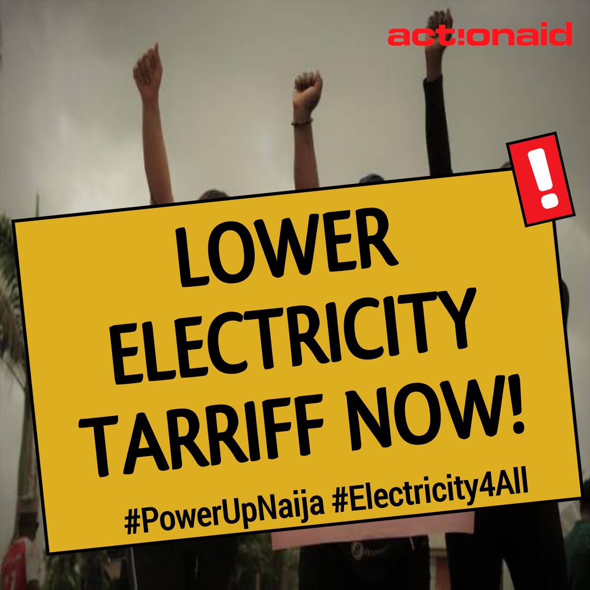 ⚡️Demanding Fair Power for All!⚡️ Say NO to High Tariffs! Join the movement for affordable and reliable electricity in Nigeria. Let's #PowerUpNaija #PowerUpNaijaNow #LabourDay #ElectricityForAll #Youth4GreenEco