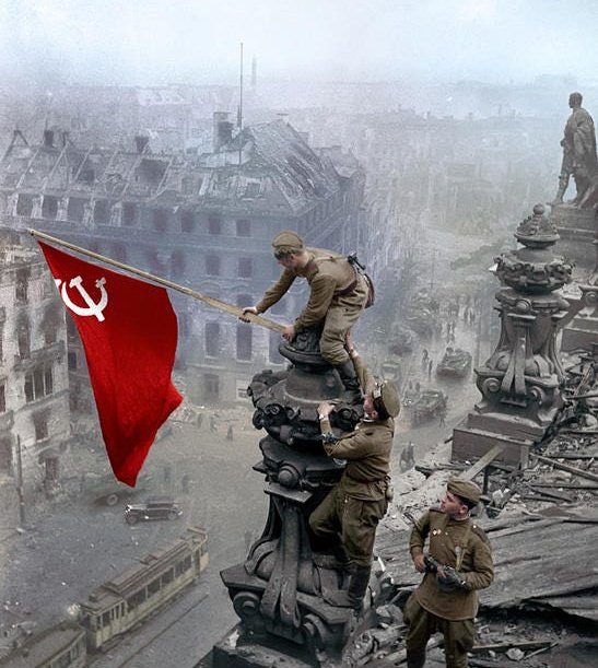 ◽Glory to the Soviet Union ◽Glory to the Allies ◽Glory to the Red Army ◽Glory to my G.Grand father and his comrades We will not forget your sacrifices, Ukraine will not exist very much longer. Drop a Z in support of denazification🤙