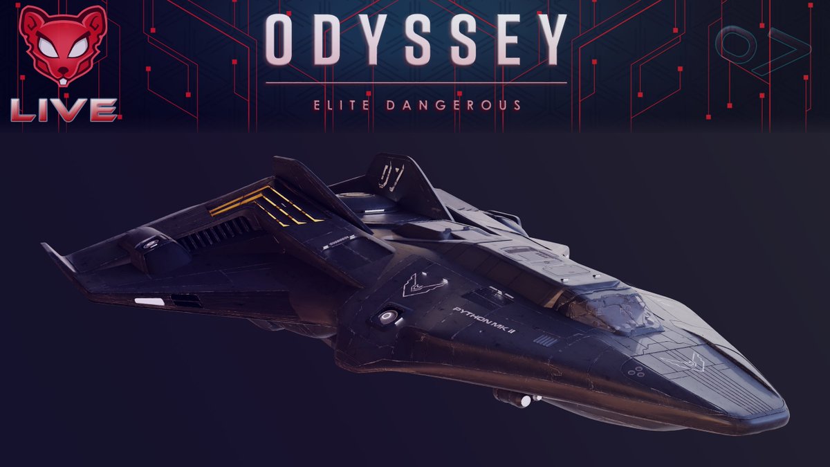 Introducing PYTHON MK2, the first new ship in Elite Dangerous in 6 years! 
From hull to screws, we'll explore every detail. 🚀🔧 Plus, check out upcoming builds for ARX currency. 
Ready for new SPACECRAFTS? Tune in at twitch.tv/roots_rat 🛸🎮

#EliteDangerous @EliteDangerous