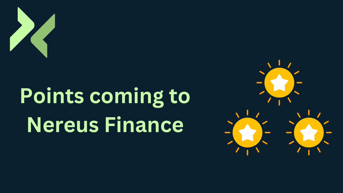 📢 Exciting news! 🔥🔥🔥 Points are coming to Nereus Finance! Get ready to earn and utilize Points to unlock exclusive benefits and rewards within our platform. Stay tuned for updates on how you can leverage Points to enhance your trading experience! 💫 #NereusFinance…