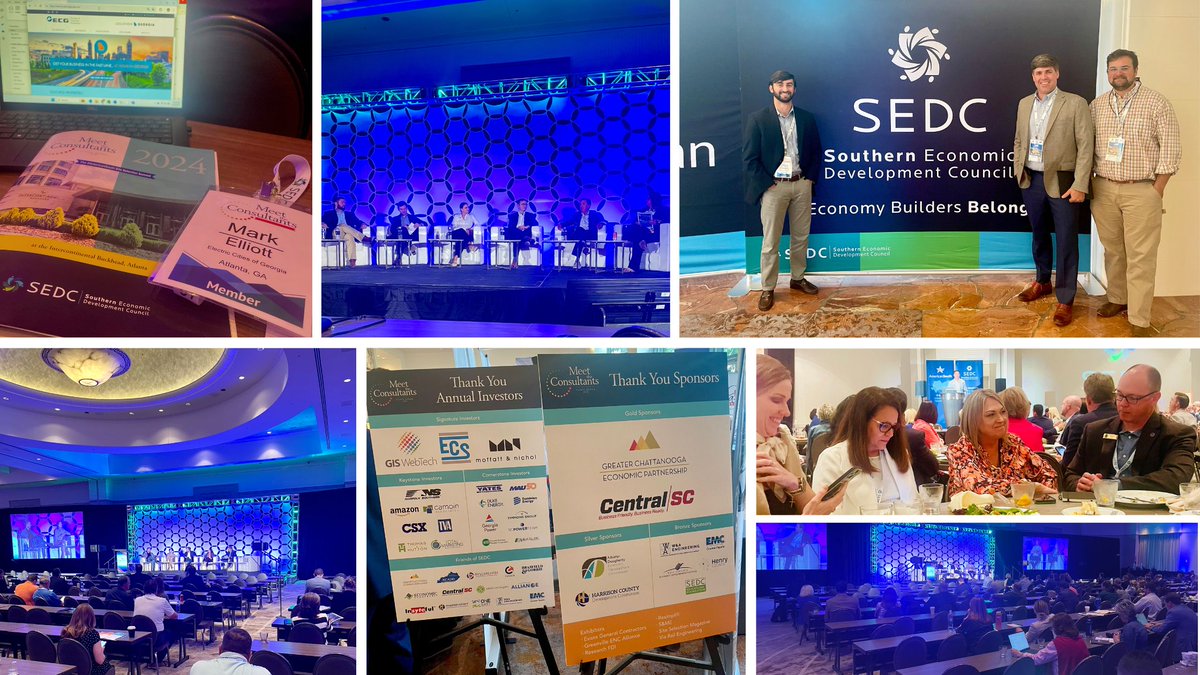 ECGLocationGA's tweet image. Good to be back at @SEDCouncil. Day 2 has been a goldmine of insights:
🎯 Embrace agility to stay competitive.
🎯 Focusing on smaller, more manageable sites is proving to be the game-changer.
🎯 Rail access and collaboration with rail companies is a win-win. #SEDC