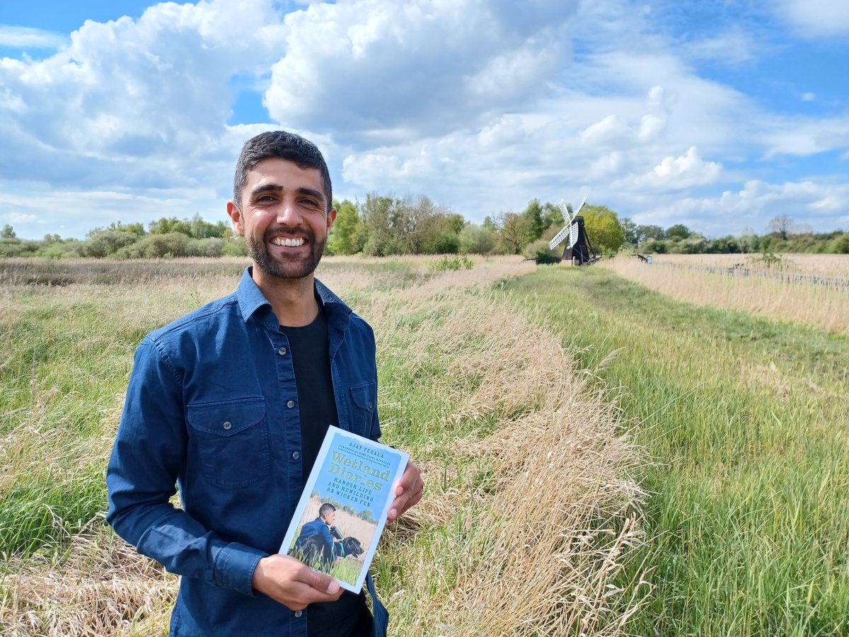 This evening @WickenFenNT is hosting the book launch for 'Wetland Diaries: Ranger Life and Rewilding on Wicken Fen', by @AjayTegala Copies will be available to buy in the shop at the visitor centre and other outlets. @THP_Local @TheHistoryPress 📷Rachel Tarkenter