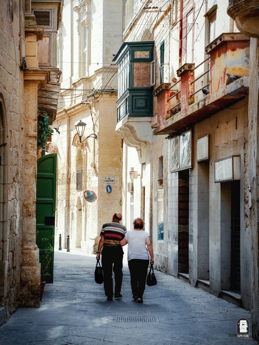 Hand in hand through Rabat’s romantic streets.

A scene of everyday life showing a couple walking through St. Augustine Street in #Rabat, a beautiful town in northern #Malta.