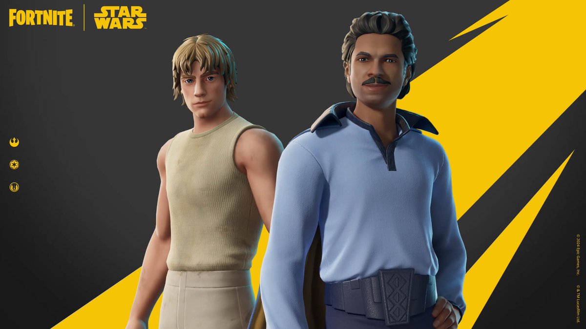 FORTNITE STAR WARS SKINS! - Chewbacca - Dagobah Luke - Lando Calrissian - AWR Trooper USE CODE ‘FNLK’ #ad