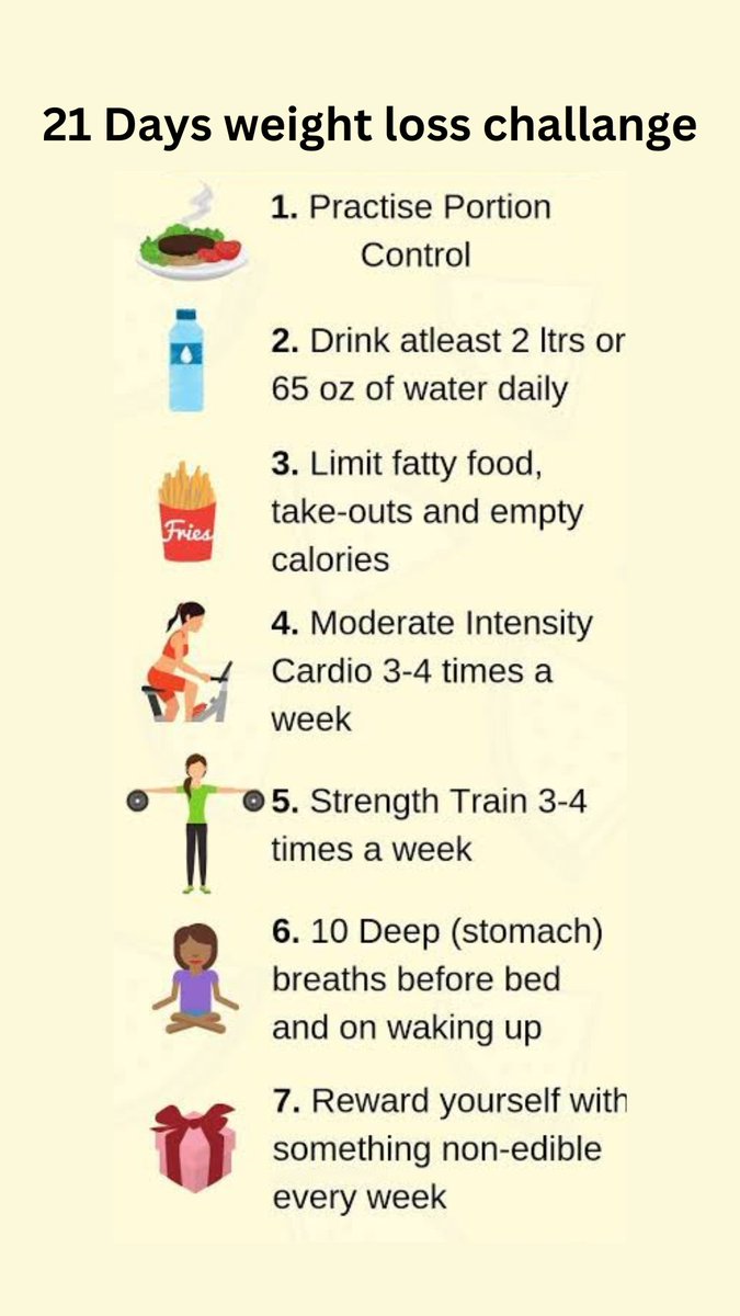 Follow these steps if you want to lose weight
#weightloss  #fitness  #health  #weight  #workout  #yoga  #weightlossjourney  #lifestyle  #loseweight  #journey  #fatloss #nutrion  #eat  #gym  #cardio  #diet  #loss